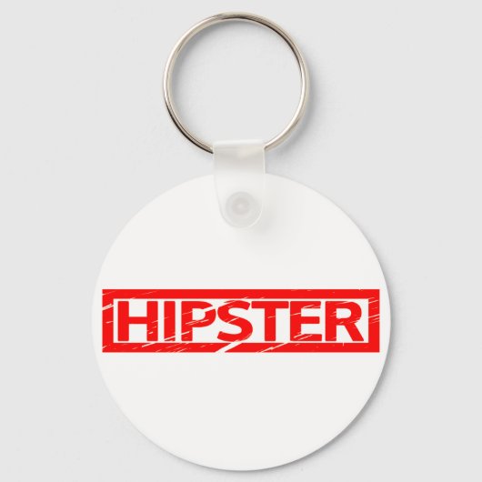 Porte-clés Timbre de Hipster (Recto)