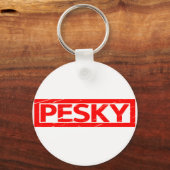 Porte-clés Timbre de Pesky (Verso)