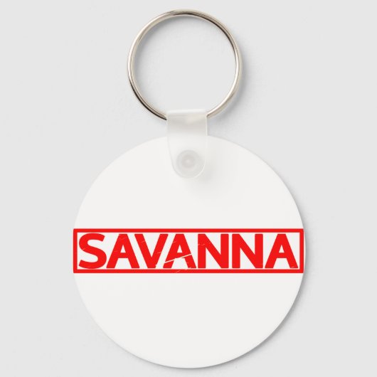 Porte-clés Timbre de Savanna (Recto)