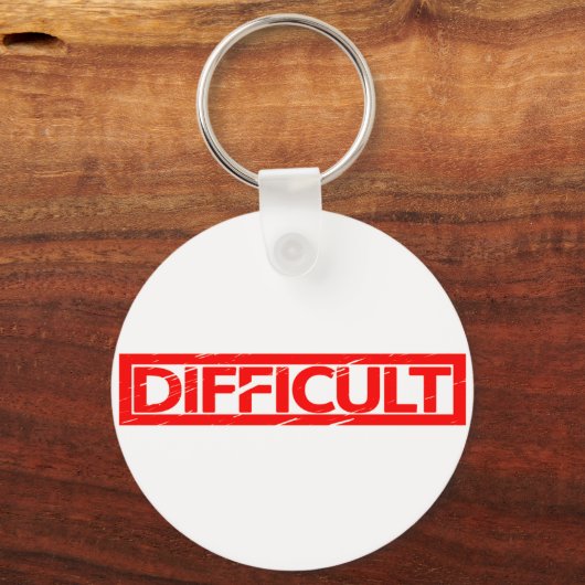 Porte-clés Timbre difficile (Verso)