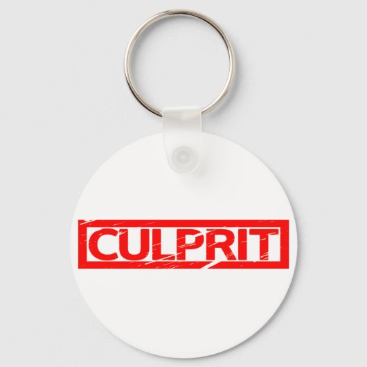 Porte-clés Timbre du coupable (Recto)