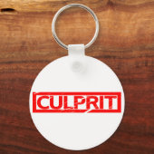 Porte-clés Timbre du coupable (Recto)