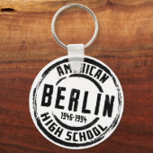 Porte-clés Timbre du lycée américain de Berlin A004 (Recto)