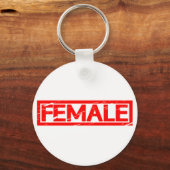 Porte-clés Timbre féminin (Verso)