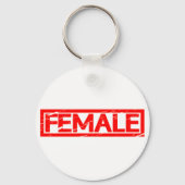 Porte-clés Timbre féminin (Verso)