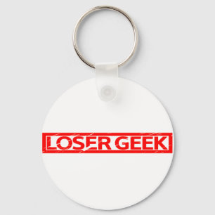 Porte-clés Timbre Geek perdant