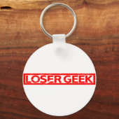 Porte-clés Timbre Geek perdant (Recto)