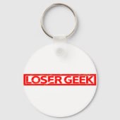 Porte-clés Timbre Geek perdant (Verso)