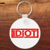 Porte-clés Timbre Idiot (Verso)