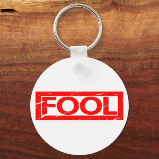 Porte-clés Timbre idiot (Recto)