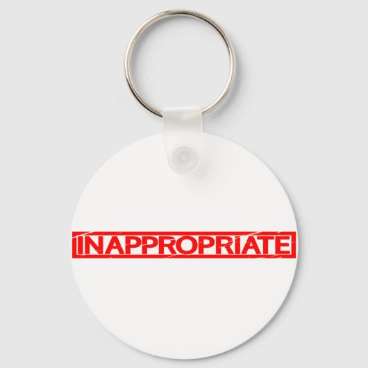 Porte-clés Timbre inapproprié (Recto)