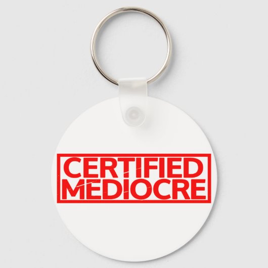 Porte-clés Timbre médiocre certifié (Verso)