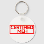 Porte-clés Timbre Meh Certifié (Verso)
