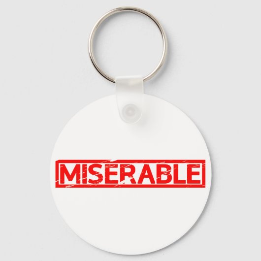 Porte-clés Timbre misérable (Recto)