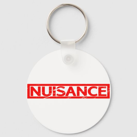 Porte-clés Timbre nuisant (Recto)