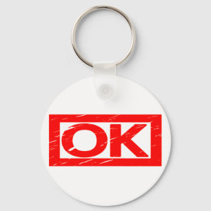 Porte-clés Timbre OK