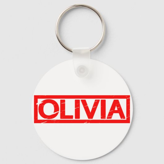 Porte-clés Timbre Olivia (Recto)