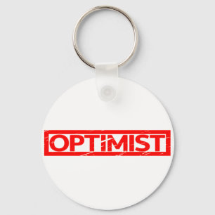 Porte-clés Timbre optimiste