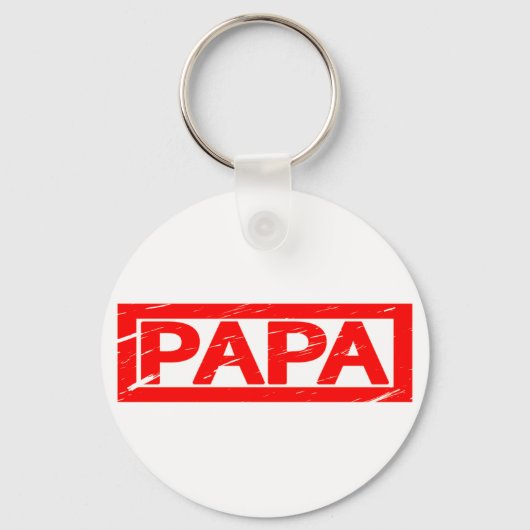 Porte-clés Timbre Papa (Recto)