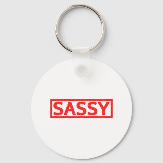 Porte-clés Timbre Sassy (Recto)