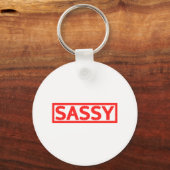 Porte-clés Timbre Sassy (Recto)
