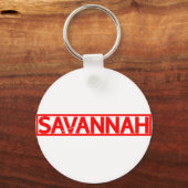 Porte-clés Timbre Savannah (Recto)