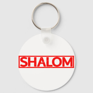 Porte-clés Timbre Shalom