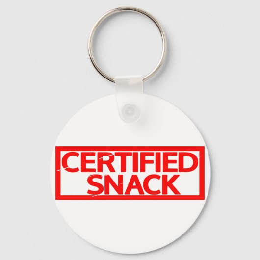 Porte-clés Timbre Snack Certifié (Recto)