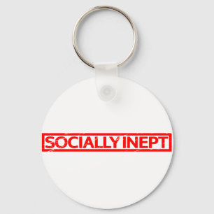Porte-clés Timbre socialement inepte