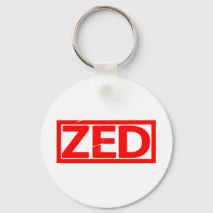 Porte-clés Timbre Zed