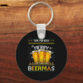 Porte-clés Time For Beer Merry Beermas Funny Christmas Beer L (Recto)