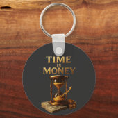 Porte-clés Time Is Money | Powerful Motivational Design (Recto)