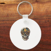 Porte-clés Timekeeper du crâne et de l'horloge (Recto)