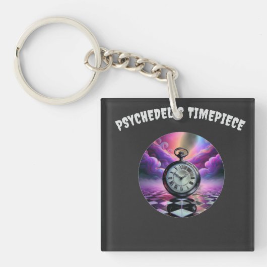Porte-clés Timepiece psychédélique (Devant)