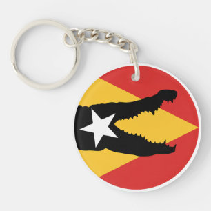Porte-clés Timor oriental Crocodile Timorais drapeau national