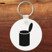 Porte-clés Tin noir ouvert (Recto)