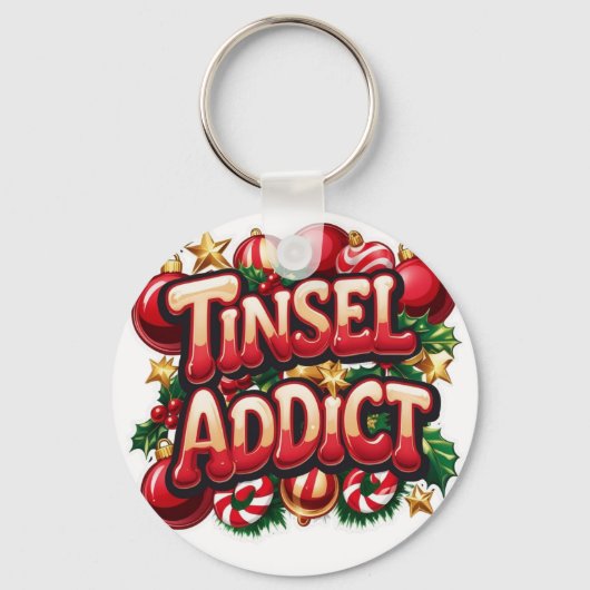 Porte-clés Tinsel Addict Fun (Recto)