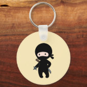 Porte-clés Tiny Ninja tenant l'étoile à projeter sur Jaune (Verso)