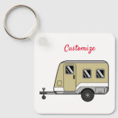 Porte-clés Tiny Tan Caravan Camper Thunder_Cove  (Recto)