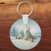 Porte-clés TIPI CAMP SQUAW par SHARON SHARPE (Recto)