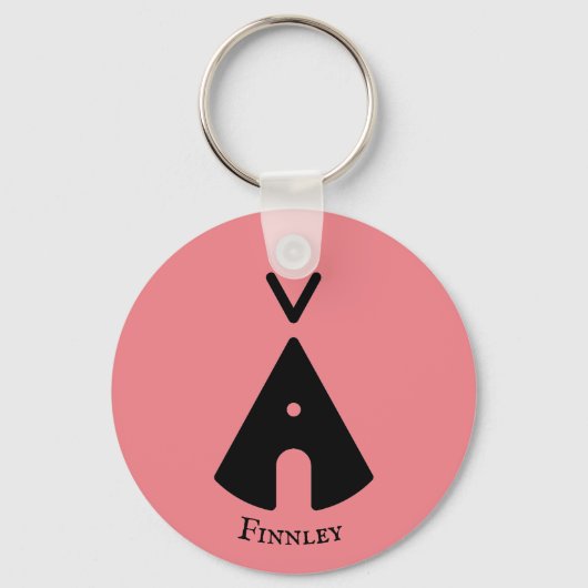 Porte-clés Tipi personnalisé (Recto)