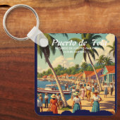 Porte-clés  tipo chapa PUERTO DE TELA (Recto)