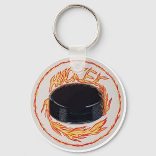 Porte-clés Tir frappé de hockey pro