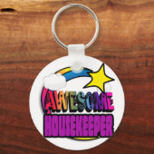 Porte-clés Tir Star Arc-en-ciel Awesome Housekeeper (Recto)