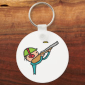 Porte-clés Tir sur le piège de Pigeon d'argile (Recto)