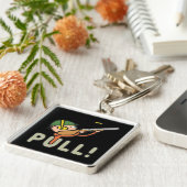 Porte-clés Tir sur le piège de Pigeon d'argile (Côté)