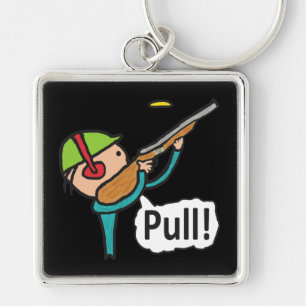 Porte-clés Tir sur le piège de Pigeon d'argile