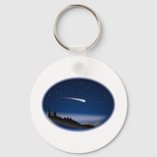 Porte-clés Tir une étoile sur le paysage nocturne (Recto)