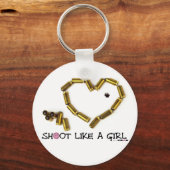 Porte-clés Tirer Comme Une Fille (Recto)