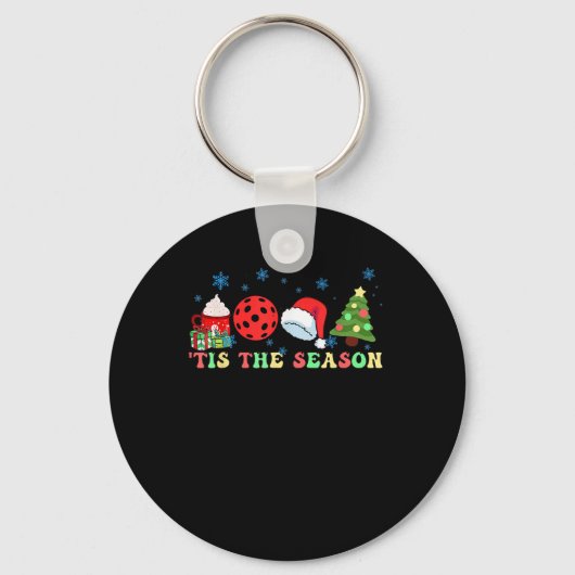 Porte-clés Tis The Season For Pickleball Iii Modern Aesthetic (Recto)